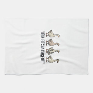 Linge De Cuisine Dessin de T-shirt vintage d'oie drôle d'avertissem
