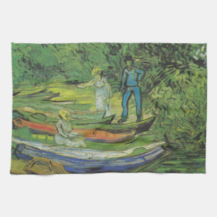 Linge De Cuisine Destin de lac boat de nature de Van Gogh
