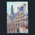 Linge De Cuisine Destinations | Watercolor Rustic Hotel de Ville<br><div class="desc">Découvrez cette aquarelle et design d'encre de Melissa Wang, réalisée par World Art Group, sur une fantastique gamme de produits de Zazzle. Voyez comment son approche délicate du détail a donné vie au splendide Hôtel de Ville, de ses nombreuses fenêtres, arches et statues à la face de l'horloge et aux...</div>