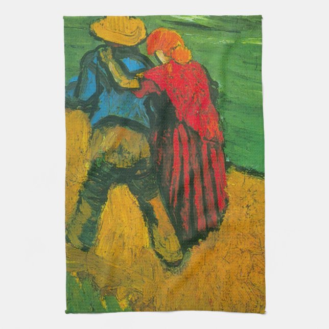 Linge De Cuisine Deux Amants par Vincent van Gogh (Vertical)