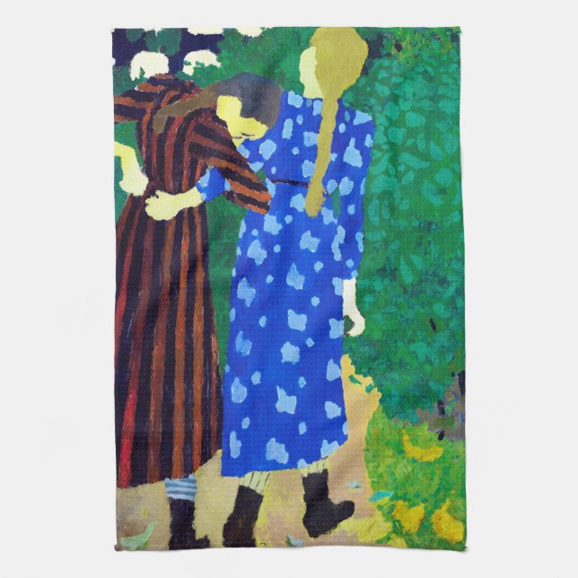 Linge De Cuisine Deux Filles, Edouard Vuillard (Vertical)