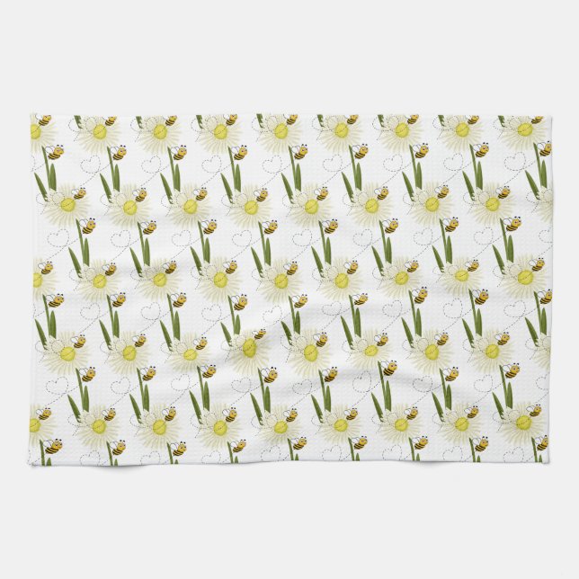 Linge De Cuisine Deux petites abeilles mignonnes (Horizontal)