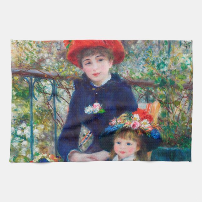 Linge De Cuisine Deux Soeurs - Renoir Impressionniste Peinture 1881 (Horizontal)