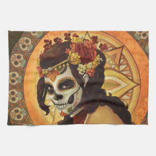 Linge De Cuisine Dia De Los Muertos Throw Pillow