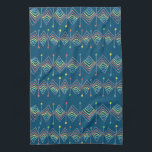 Linge De Cuisine Diamètre géométrique bleu arc-en-ciel Prises color<br><div class="desc">Décorez votre cuisine avec cette serviette de motif en diamant géométrique à arc-en-ciel dessinée à la main. Fait un grand ménage ou un cadeau mariage! Vous pouvez le customiser et ajouter du texte. Consultez ma boutique pour plus de couleurs et de motifs !</div>