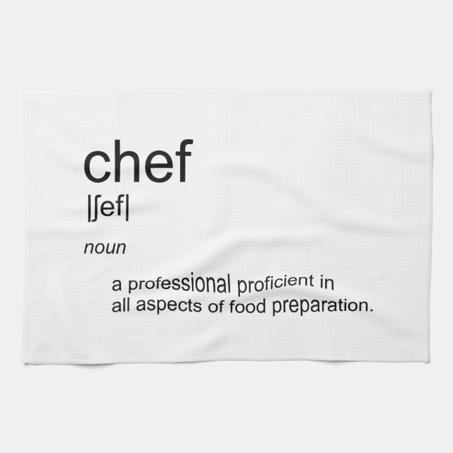 Linge De Cuisine Dictionnaire de définition CHEF de la conception d (Horizontal)