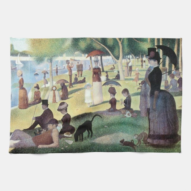 Linge De Cuisine Dimanche après-midi, île La Grande Jatte par Seura (Horizontal)