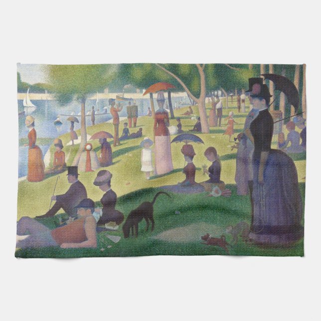 Linge De Cuisine Dimanche sur La Grande Jatte Seurat Peinture (Horizontal)