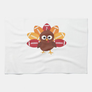 Linge De Cuisine Dinde de football drôle de Thanksgiving T-Shi surd
