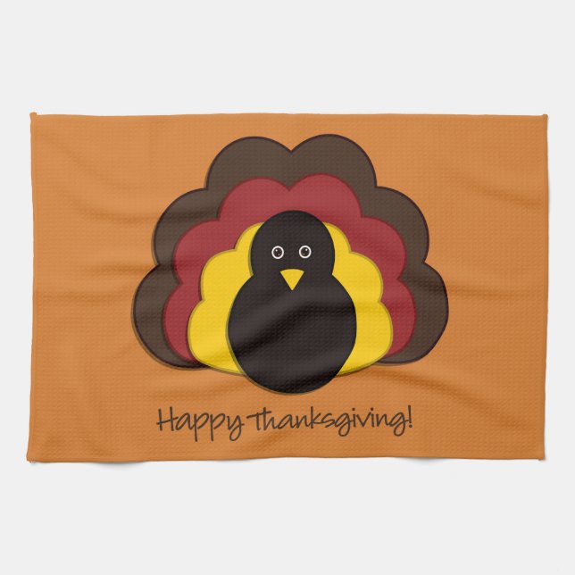 Linge De Cuisine Dinde de Thanksgiving (Horizontal)
