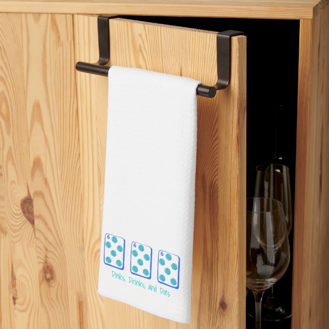 Linge De Cuisine Dinks, Drinks & Dots / Pickleball Mahjong Personna (Pliage en tiers)