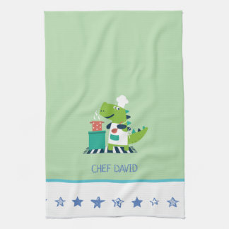 Linge De Cuisine Dinosaur Chef Kitchen Towel