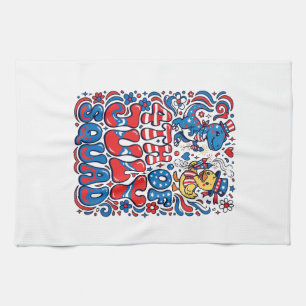 Linge De Cuisine Dinosaur Kawaii Patriotique Meilleur Beau-père Jam