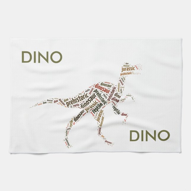 Linge De Cuisine Dinosaure (Horizontal)