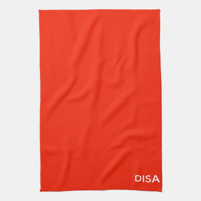 Linge De Cuisine Disa Red color (Vertical)