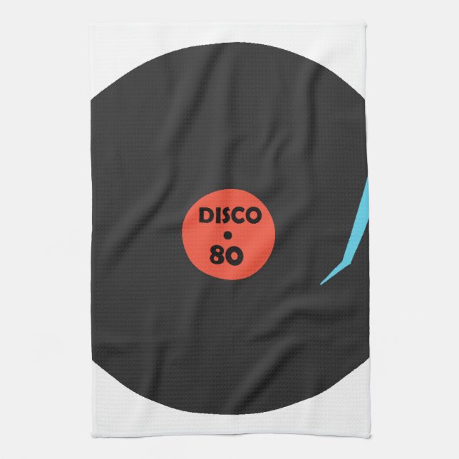 Linge De Cuisine Disco 80's - Retro Party - White (Vertical)