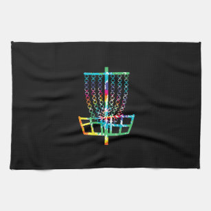 Linge De Cuisine Disk Golf Basket - Hippie Rainbow Gippie