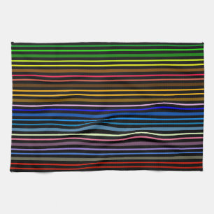 Linge De Cuisine Divisée en plusieurs couleurs