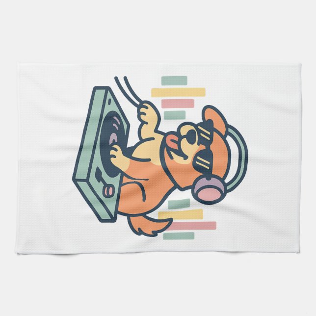Linge De Cuisine DJ Chien (Horizontal)