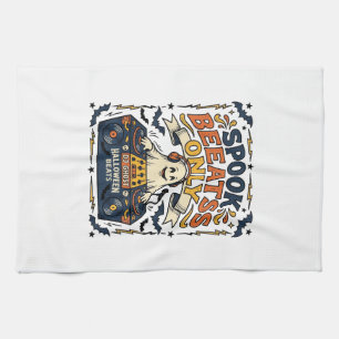 Linge De Cuisine DJ Ghost Spooky Beats Gravure Vintage Halloween