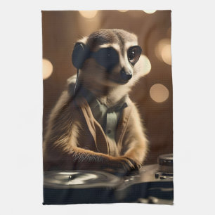 Linge De Cuisine DJ Meerkat : Tracks de rotation dans la Savanna,