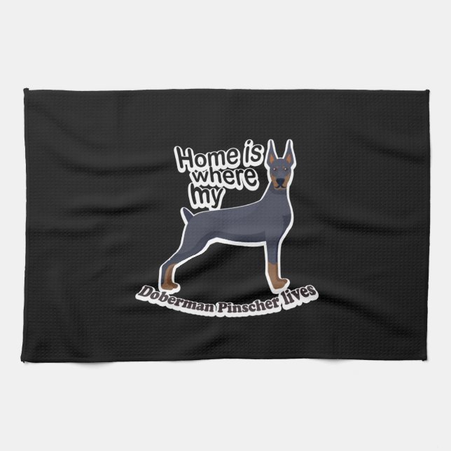 Linge De Cuisine Doberman (Horizontal)