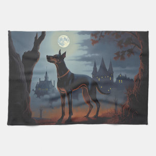 Linge De Cuisine Doberman Halloween effraie
