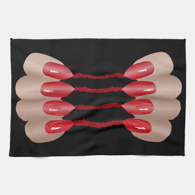 Linge De Cuisine Doigt de vampire V.2 (Horizontal)