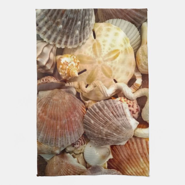 Linge De Cuisine Dollar de sable des coquillages (Vertical)