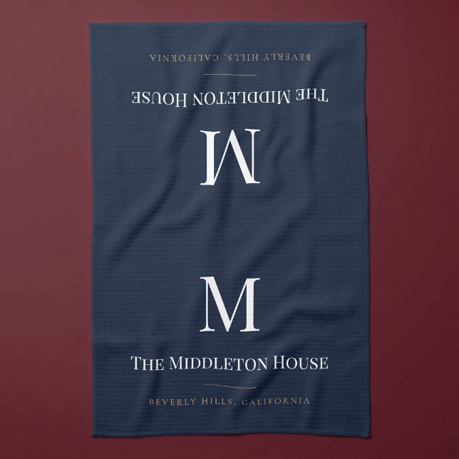 Linge De Cuisine Domaine de Luxe Silencieux sur Mesure Monogramme N (Créateur téléchargé)
