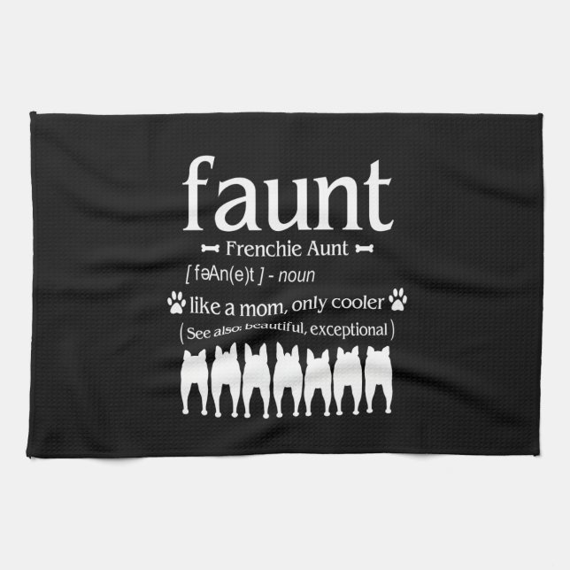 Linge De Cuisine Don de chien | Frenchie Tante - Comme maman seulem (Horizontal)
