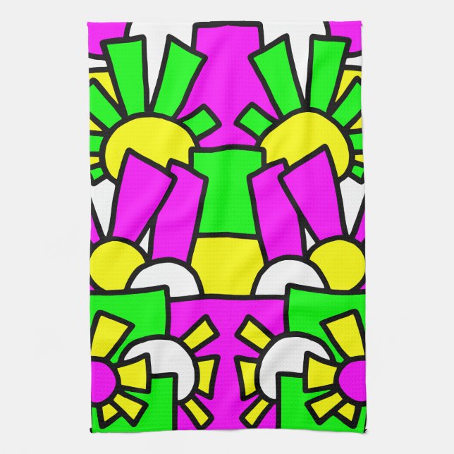 Linge De Cuisine Doodle Festif Art 42 (Vertical)