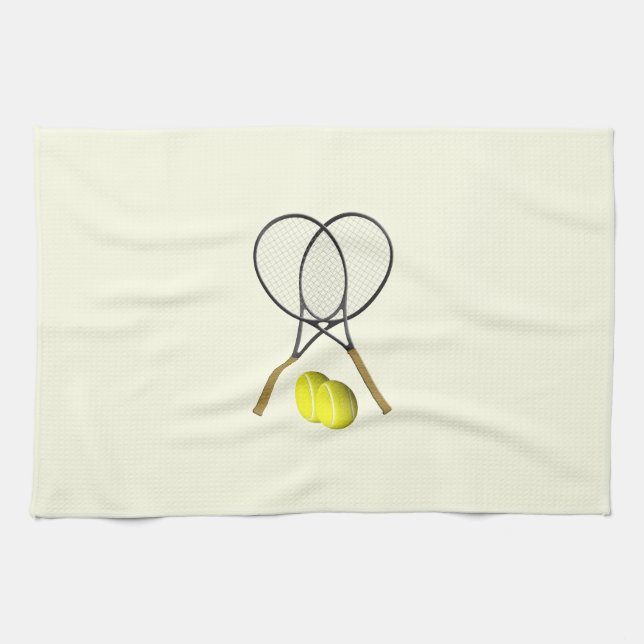 Linge De Cuisine Double Tennis Crème (Horizontal)
