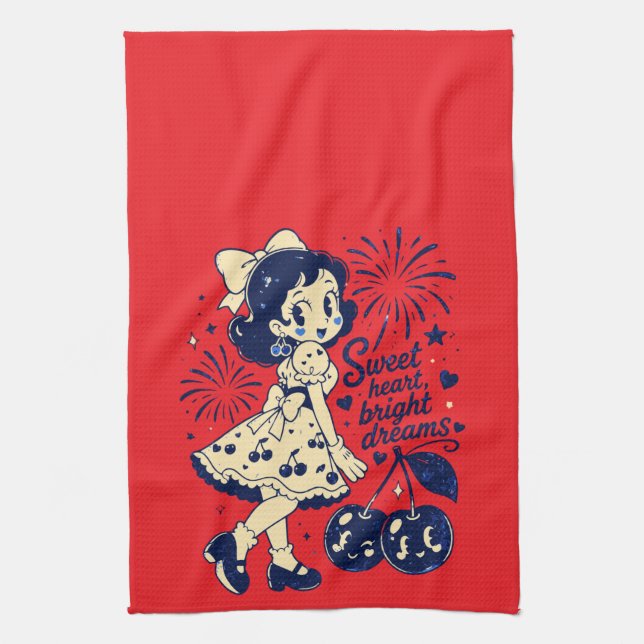 Linge De Cuisine Douce fête de l'Indépendance du 4 juillet (Vertical)