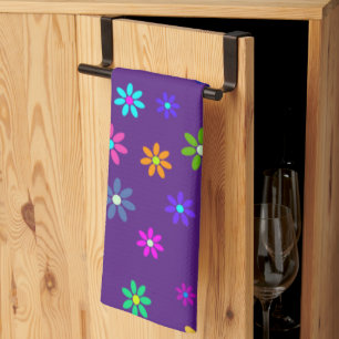 Linge De Cuisine Douche à fleurs - motif de couleur 1