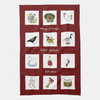 Linge De Cuisine Douze jours de Noël Mon vrai amour