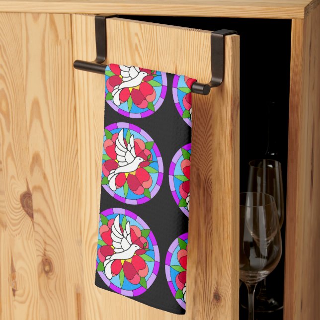 Linge De Cuisine Dove (Pliage en tiers)