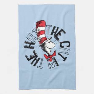 Linge De Cuisine Dr Seuss   Chat dans l'art rond Casquette