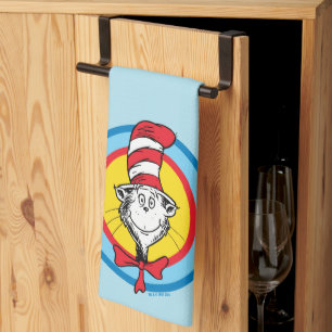Linge De Cuisine Dr. Seuss Graphisme de tête de Chat dans le Chap
