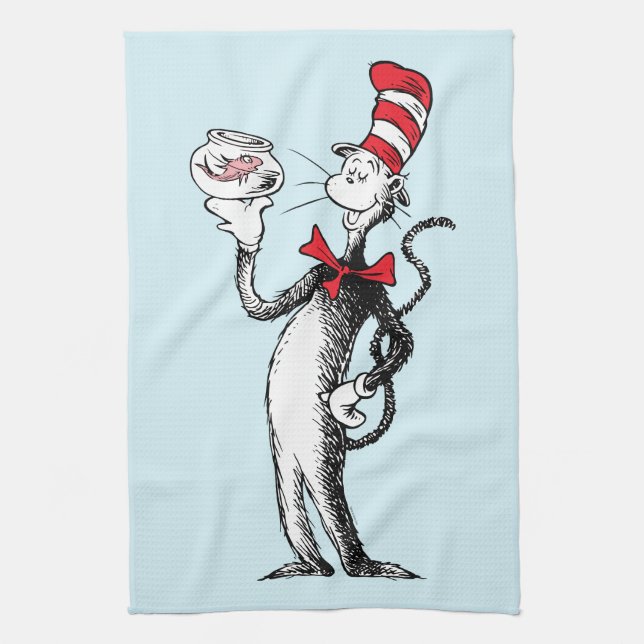 Linge De Cuisine Dr. Seuss | Le Chat Chapeauté & Krinklebine (Vertical)