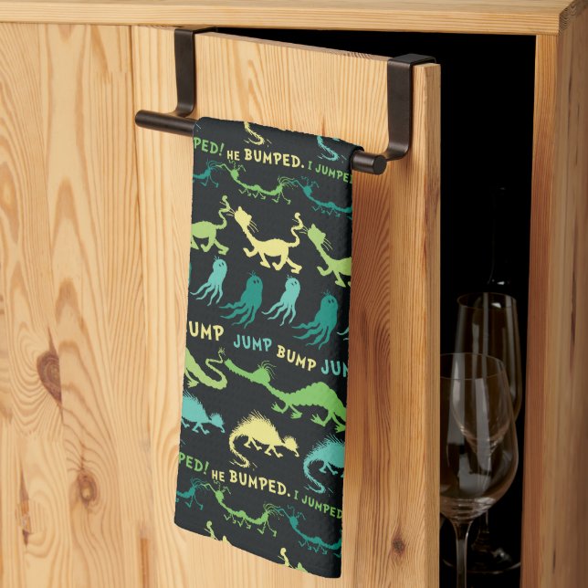 Linge De Cuisine Dr. Seuss | modèle Halloween "Bump Jump" (Pliage en tiers)