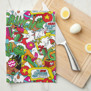 Linge De Cuisine Dr Seuss Motif coloré Grinch