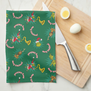 Linge De Cuisine Dr Seuss The Grinch Merry Grinchmas Motif