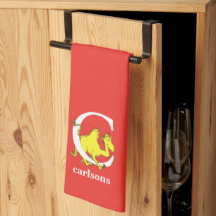 Linge De Cuisine Dr Seuss's ABC : Letter C - White   Add Your Name