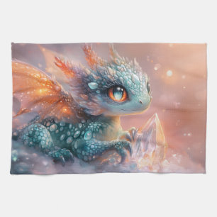 Linge De Cuisine Dragon de bébé adorable avec Gem de cristal : Art