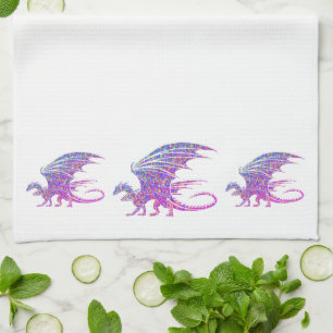 Linge De Cuisine Dragon de mosaïque Extraordinaire
