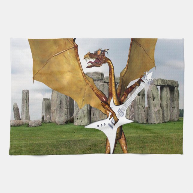 Linge De Cuisine Dragon de Stonehenge (Horizontal)