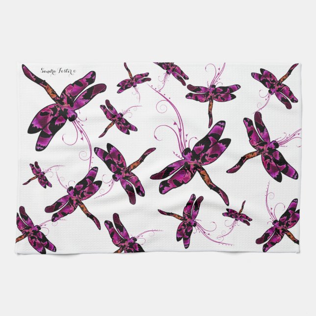 Linge De Cuisine Dragonflies (Horizontal)