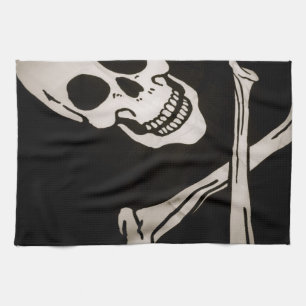 Linge De Cuisine Drapeau 16" de tissu de pirate de jolly roger x