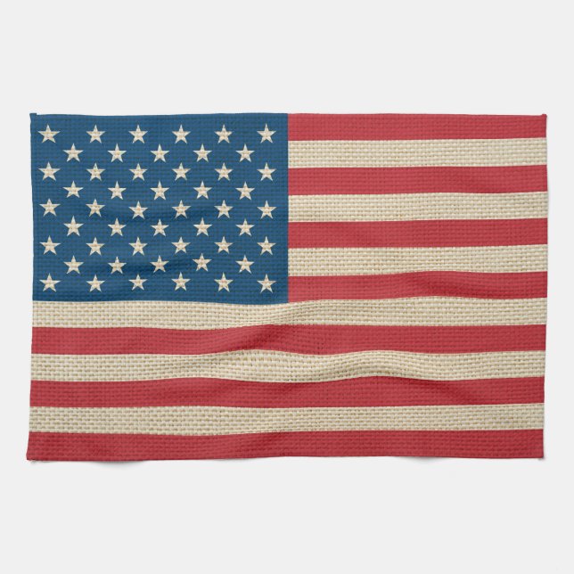 Linge De Cuisine Drapeau américain (Horizontal)